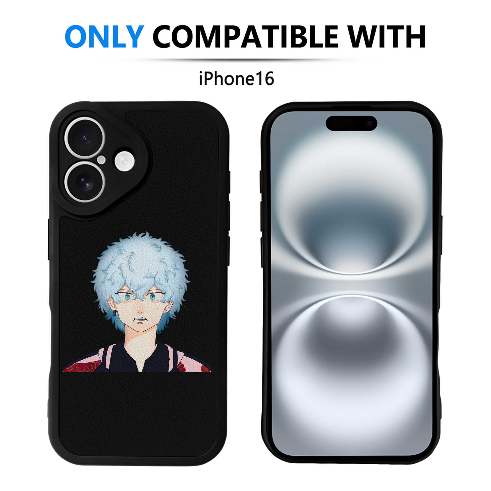 （画像用） 東京リベンジャーズ Tokyo Revengers 【iPhone 16シリーズ対応】シリコンスマホケース（レザー調） 材質：シリコン